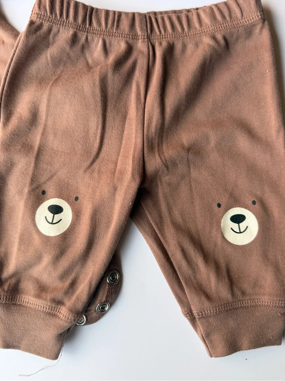 Unbranded Brown Bear Kids Matching Set - Long Sleeve Bodysuit & Pants - Picture 4 of 4